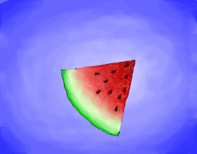 *Ellie person* の スイカ の絵