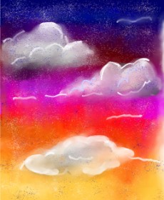 Sinzee の 雲 の絵