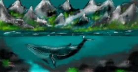 Eclat de Lune の クジラ の絵