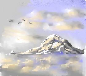 Drawing of Mountain by Mike