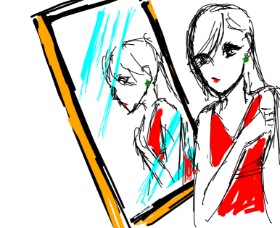 n の 鏡 の絵