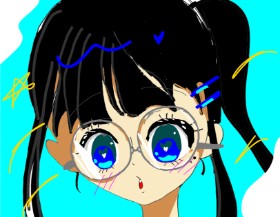 陽 の 眼鏡 の絵