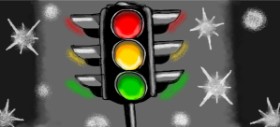 Debidolittle の 信号機 の絵