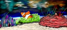 Drawing of Clownfish by Çhåching