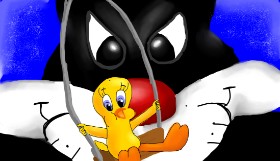 Drawing of Tweety Bird by Solin