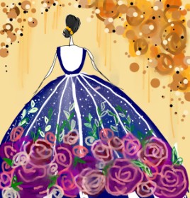 Manali の ドレス の絵