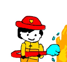 bella の 消防士 の絵