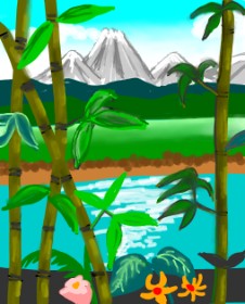 Unknown の 竹 の絵