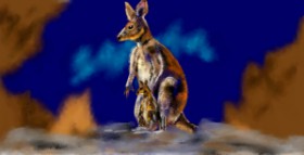 Eclat de Lune の カンガルー の絵